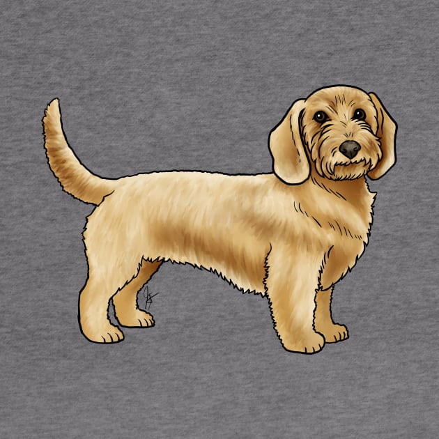 Dog - Basset Fauve de Bretagne - Fawn by Jen's Dogs Custom Gifts and Designs